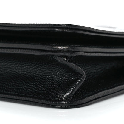Chanel Caviar Quilted Boy Wallet On Chain WOC Black 10 of 11