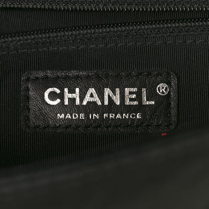 Chanel Goatskin Quilted New Medium Boy Handle Flap Black Black 6 of 12