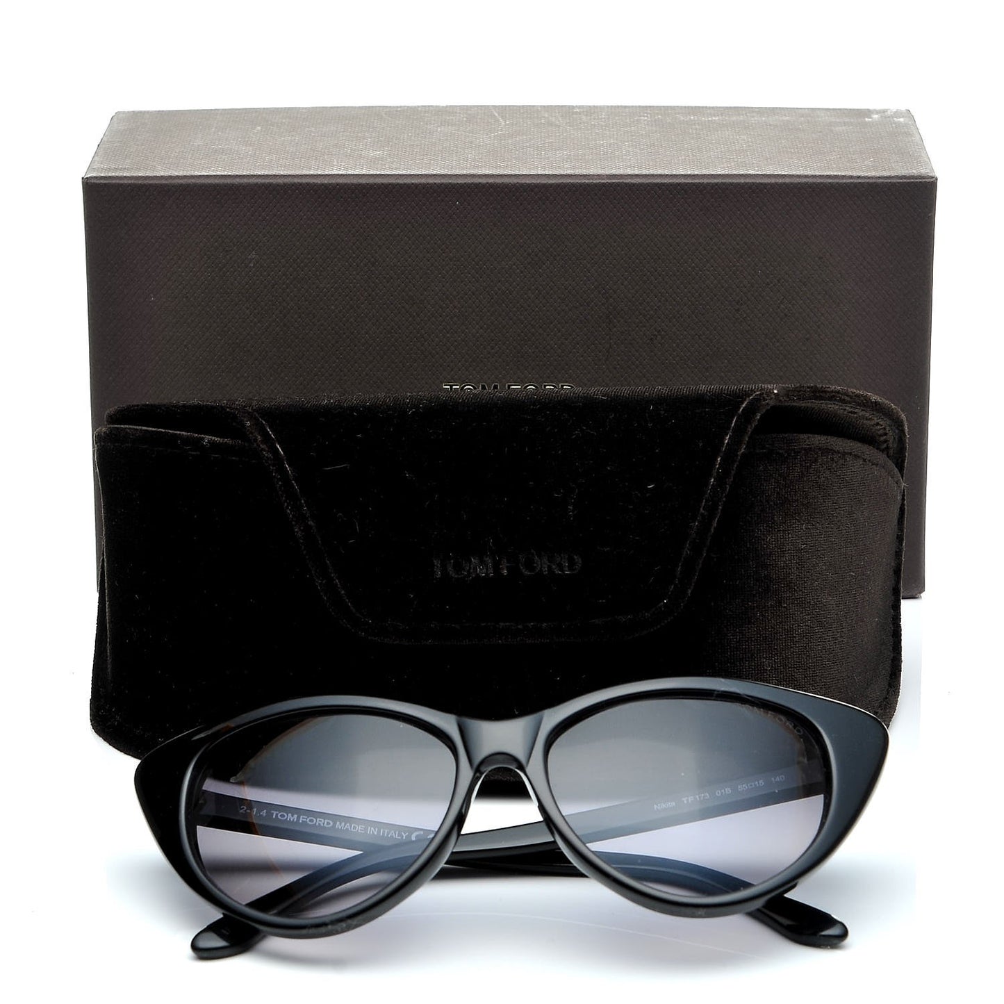 Acetate Nikita Cat Eye Sunglasses TF173 Black