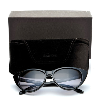 Tom Ford Acetate Nikita Cat Eye Sunglasses TF173 Black 7 of 15