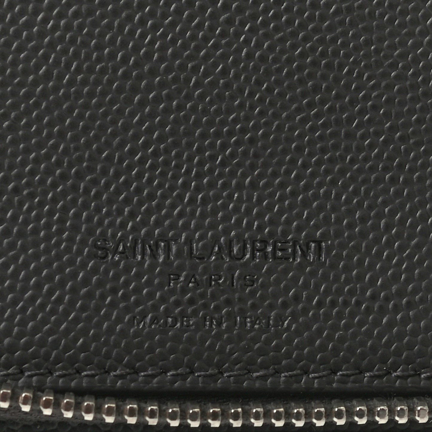 Grain De Poudre Classic Zip Around Travel Wallet Black