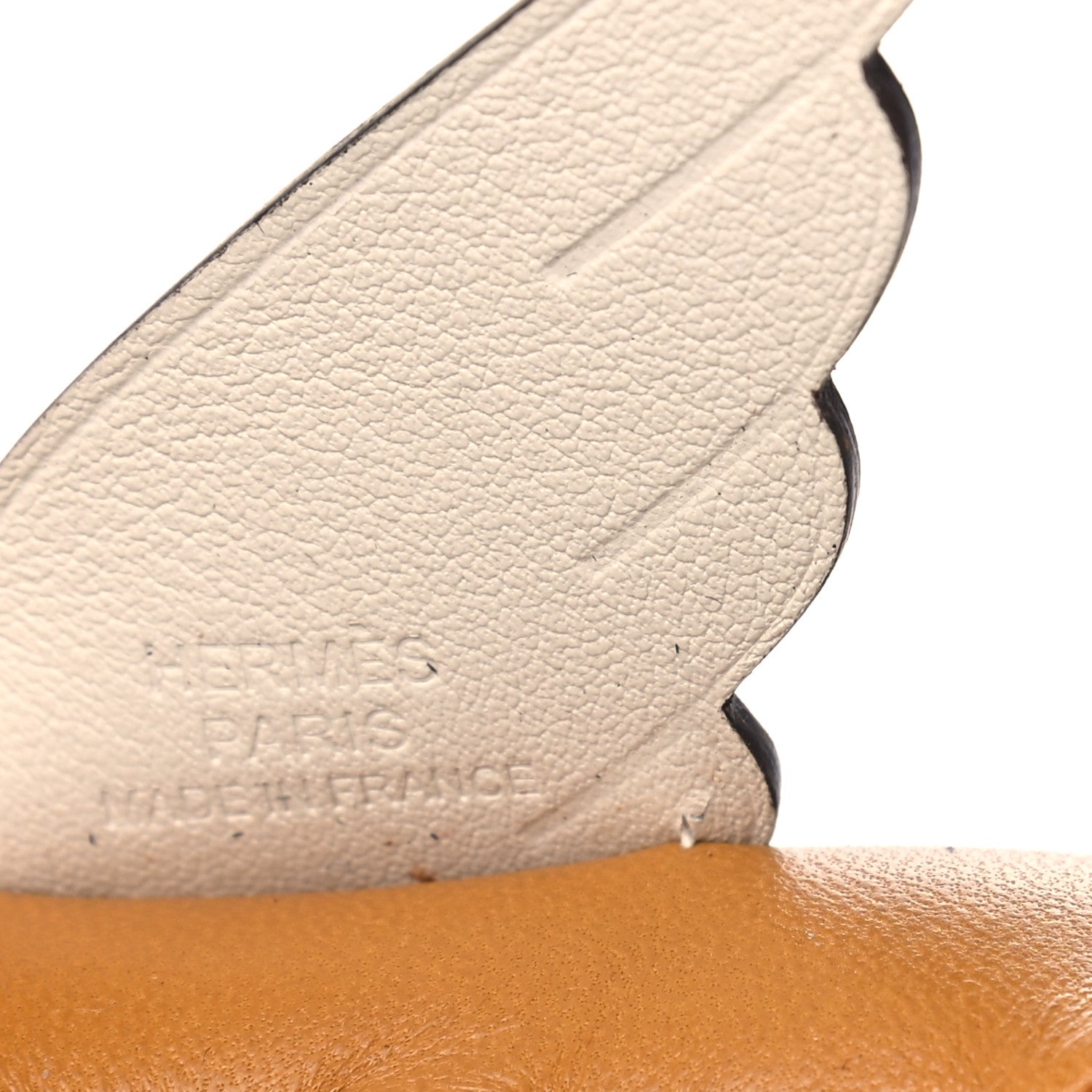Hermes Milo Lambskin Grigri Rodeo Pegase Horse Bag Charm PM Sesame Black Nata 3 of 4