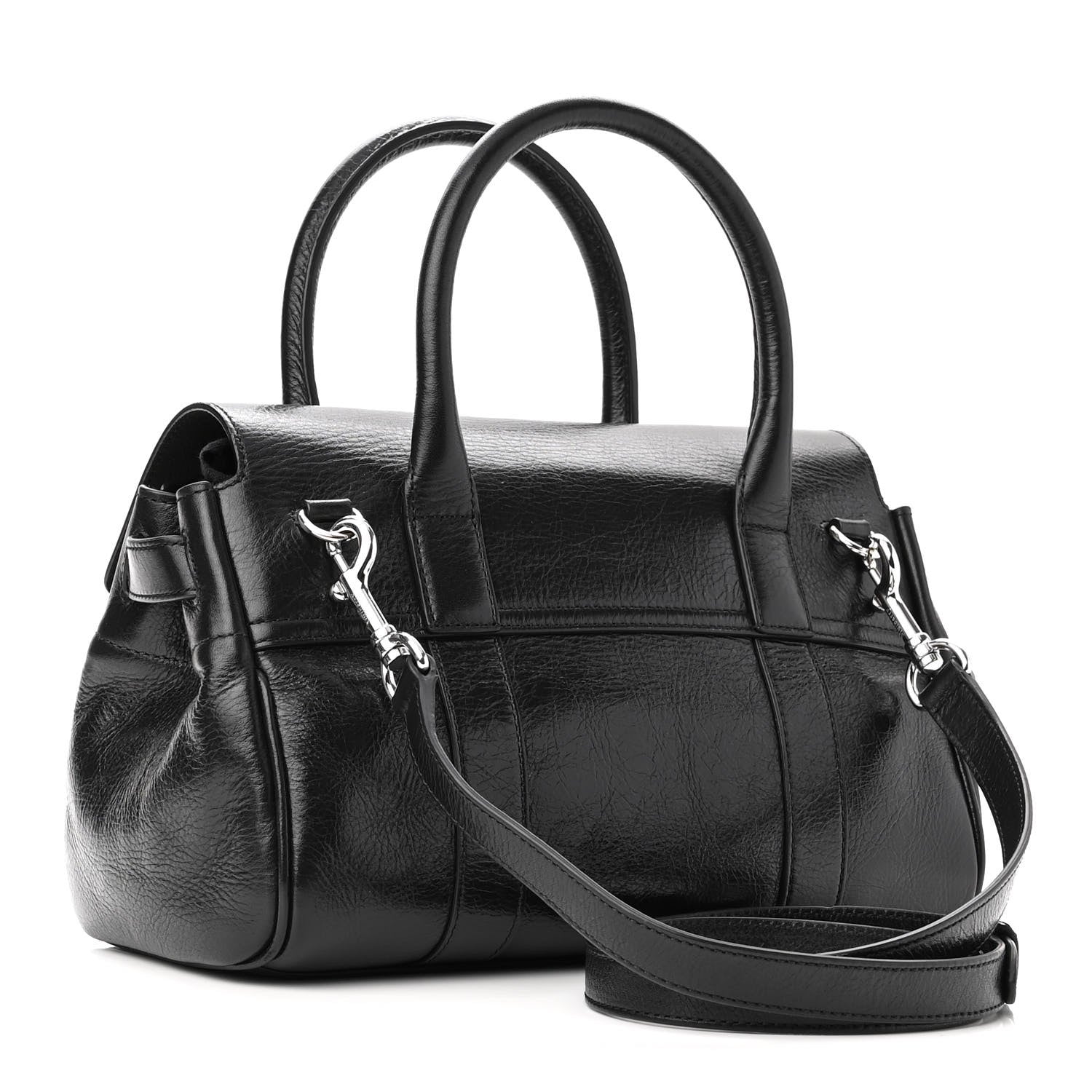 Mulberry Soft Shine Calfskin Small Bayswater Black 3 of 9