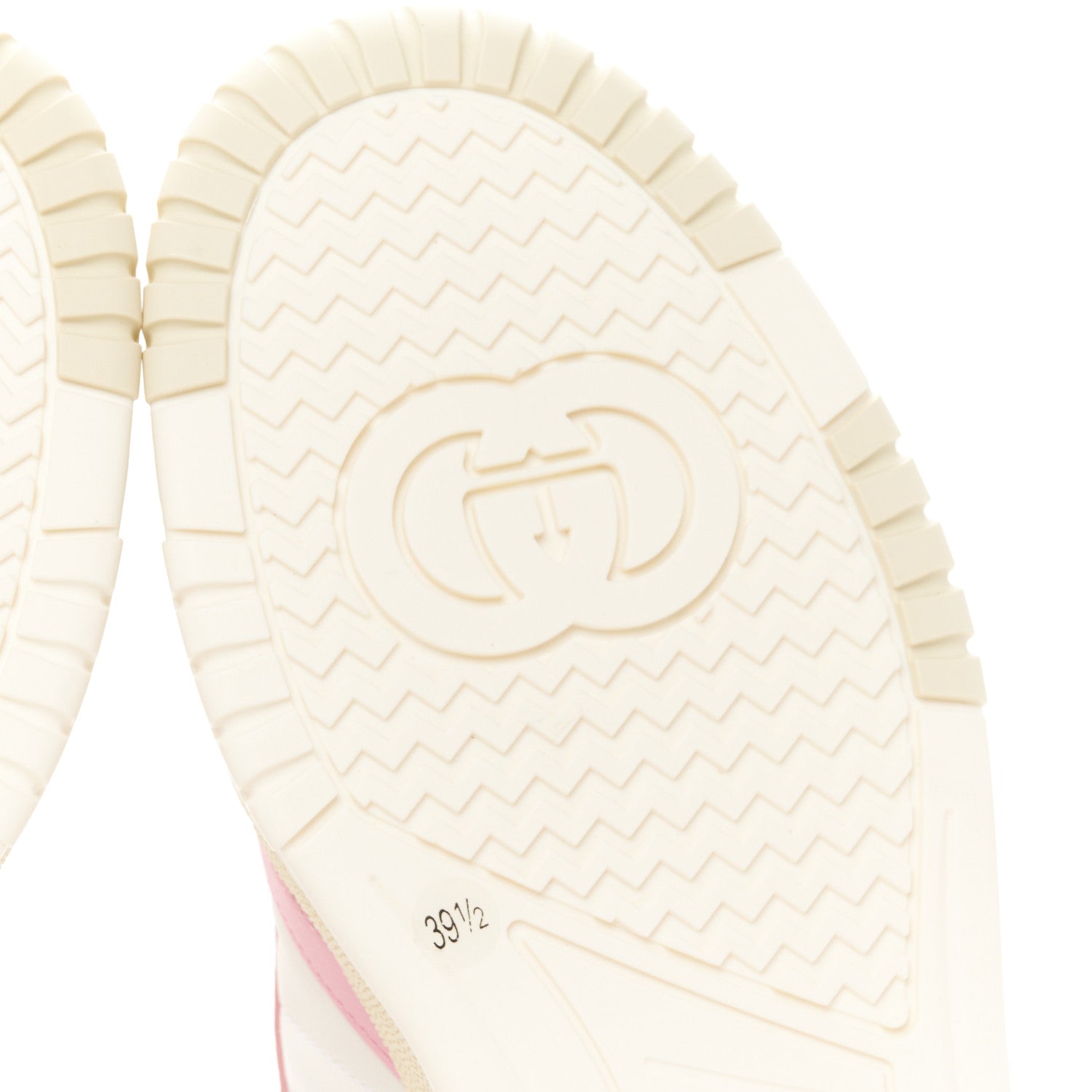 Gucci Calfskin Womens Re-Web Sneakers 39.5 White Pink 7 of 11
