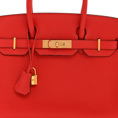 Hermes Togo Birkin 30 Rouge Tomate 8 of 15
