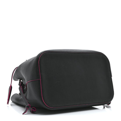 Louis Vuitton Calfskin Lockme Bucket Black 4 of 10