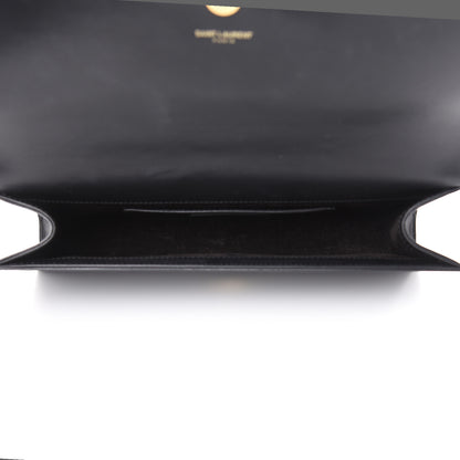 Saint Laurent Calfskin Classic Monogram Tassel Clutch Black 5 of 13
