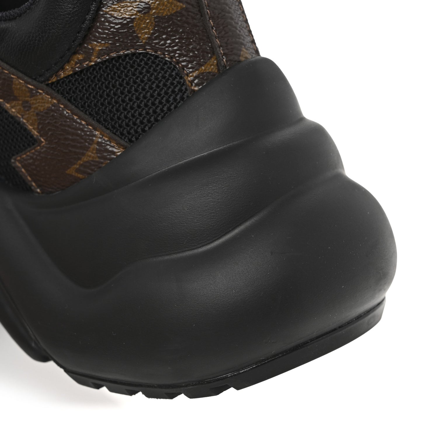 Calfskin Patent Monogram LV Archlight Sneakers 38 Black