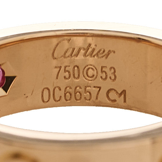 Cartier 18K Pink Gold 5.5mm LOVE Ring 53 6.5 4 of 4