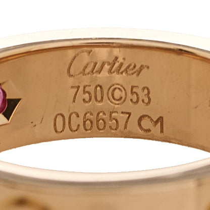 Cartier 18K Pink Gold 5.5mm LOVE Ring 53 6.5 4 of 4