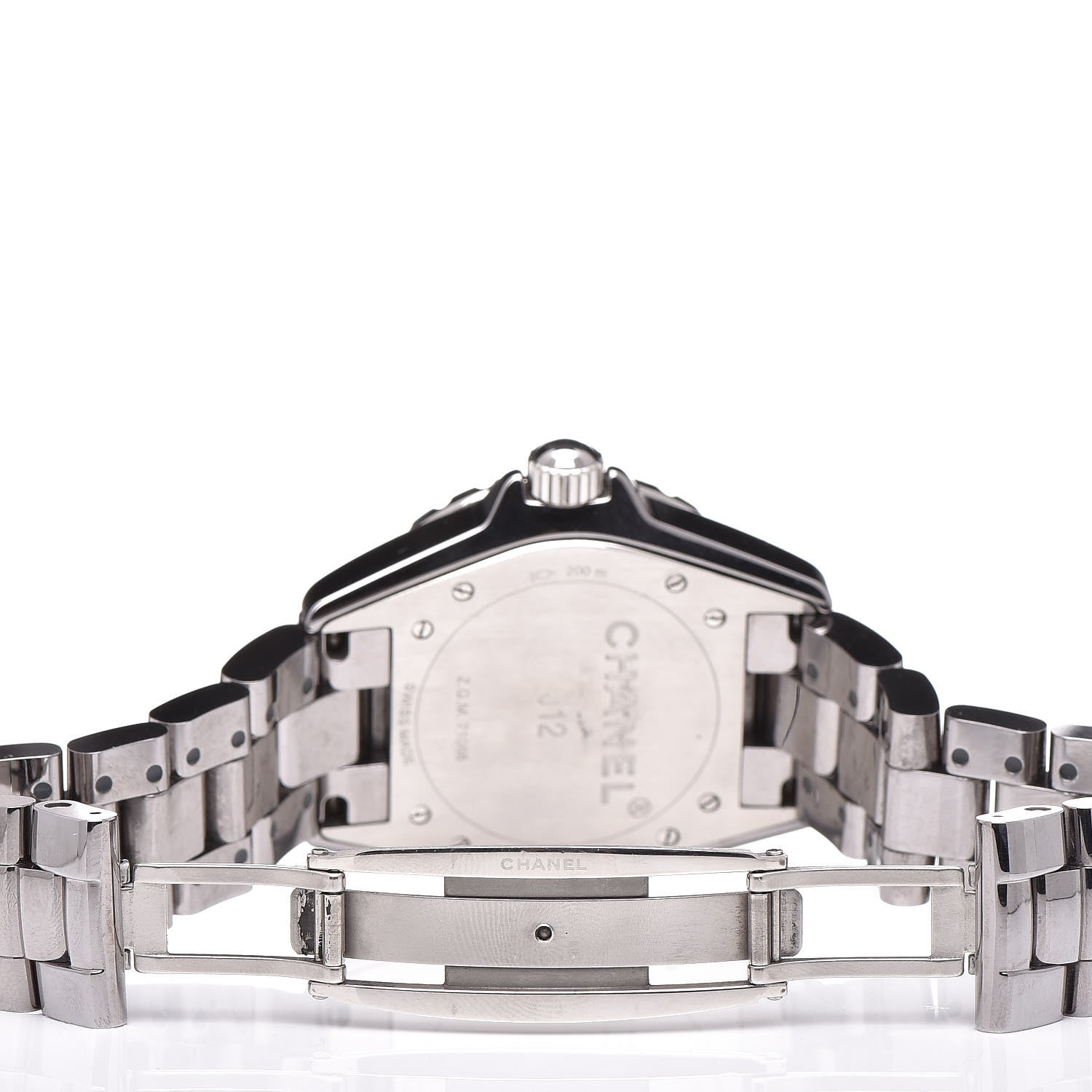 Chanel Titanium Ceramic Diamond 38mm J12 Automatic Watch 6 of 7