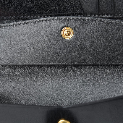 Givenchy Goatskin Diamond Quilted GV3 Medium Wallet Black 8 of 13