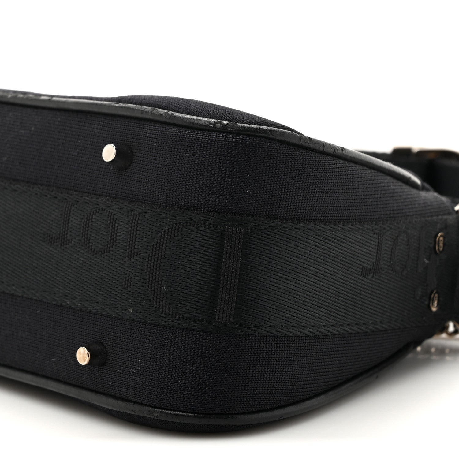 Christian Dior Silk Jersey Crystal Hardcore Shoulder Bag Black 9 of 14