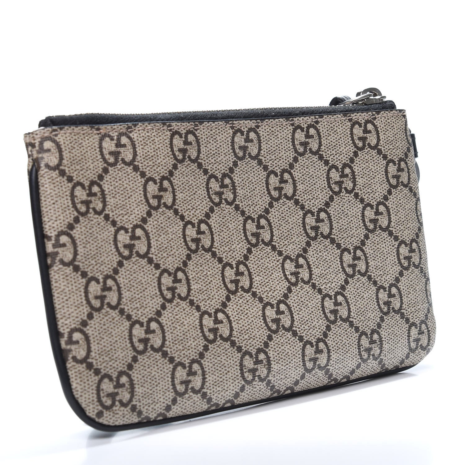 Gucci GG Supreme Monogram Kingsnake Zip Pouch Black 2 of 12