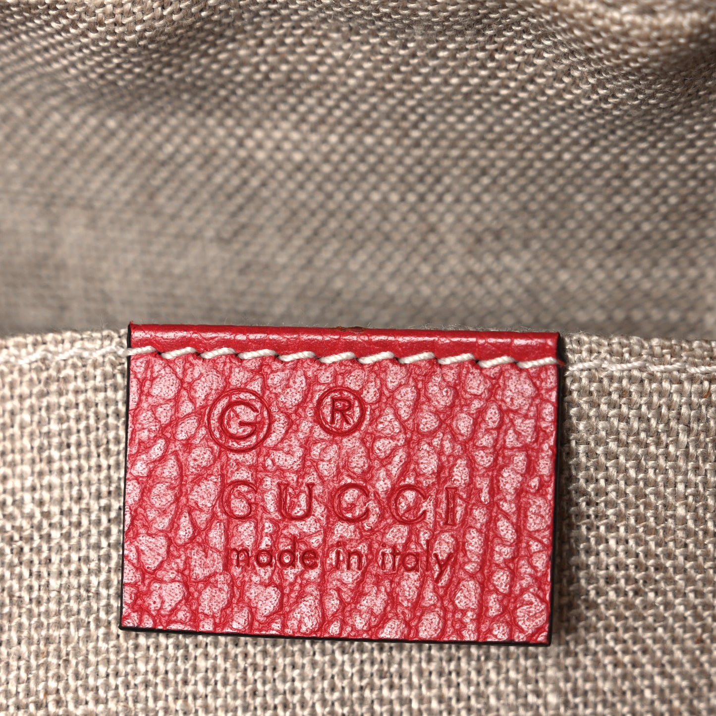 Monogram Dollar Calfskin Mini Bree Messenger Bag Red