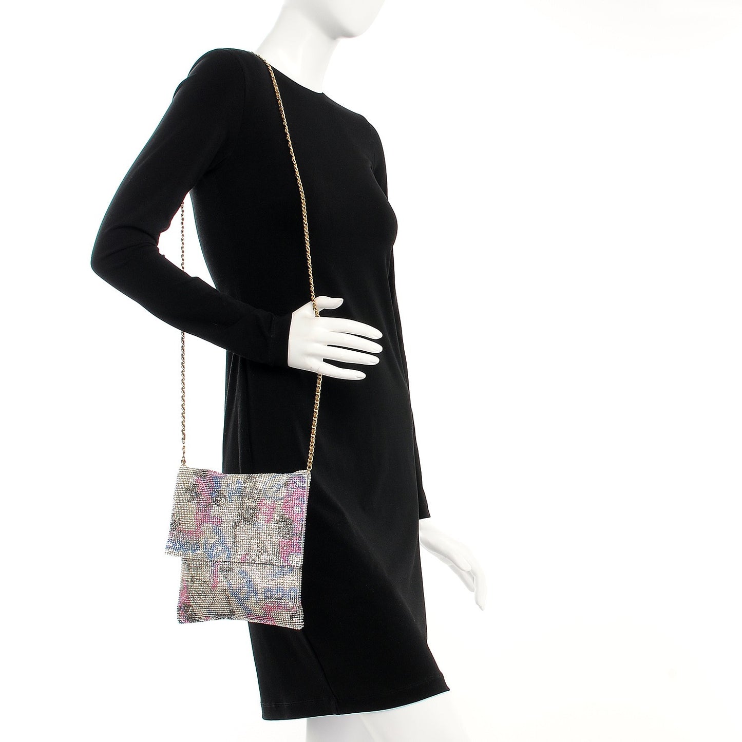 Strass Crystal Graffiti CC Messenger Bag Multicolor