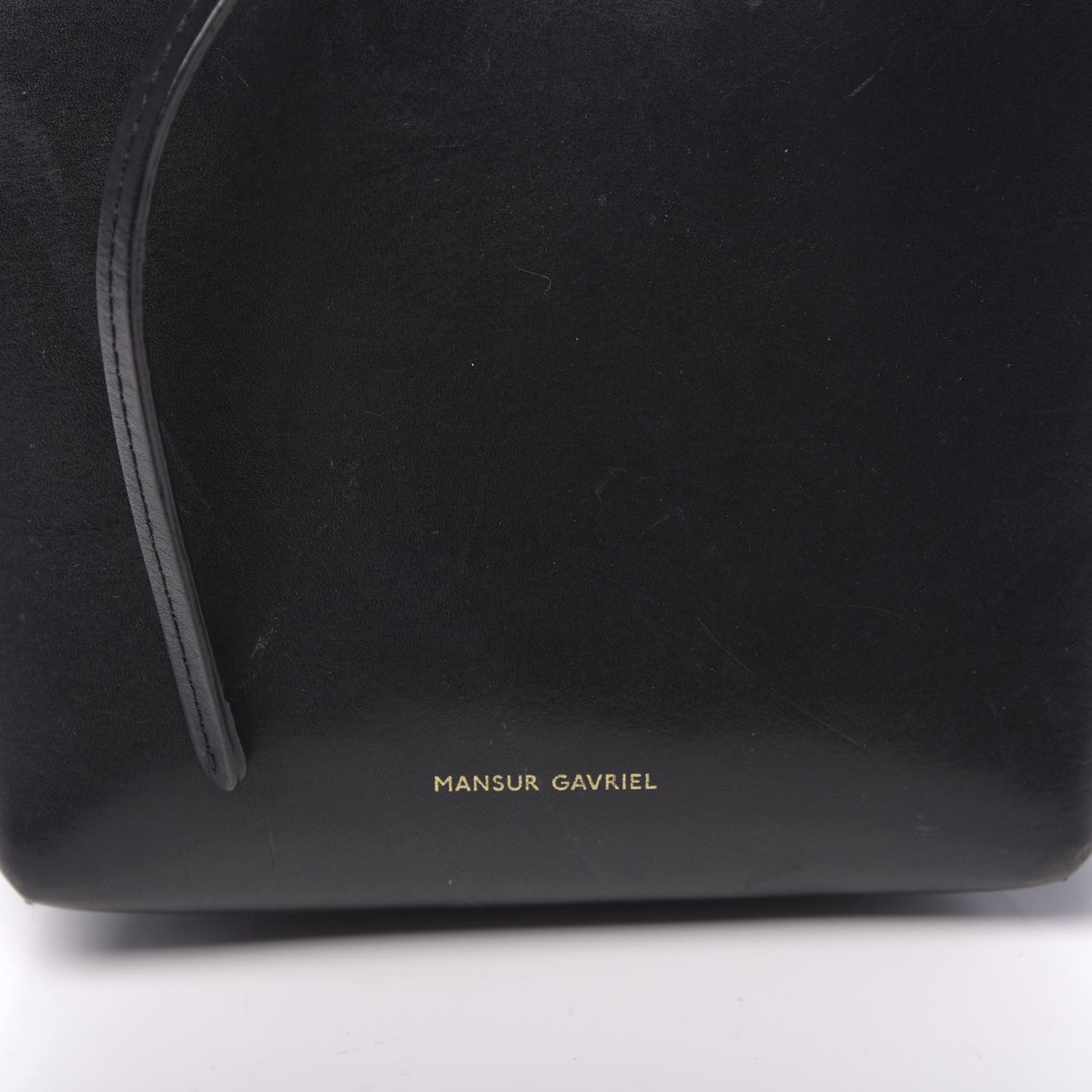 Calfskin Mini Mini Bucket Bag Black Flamma