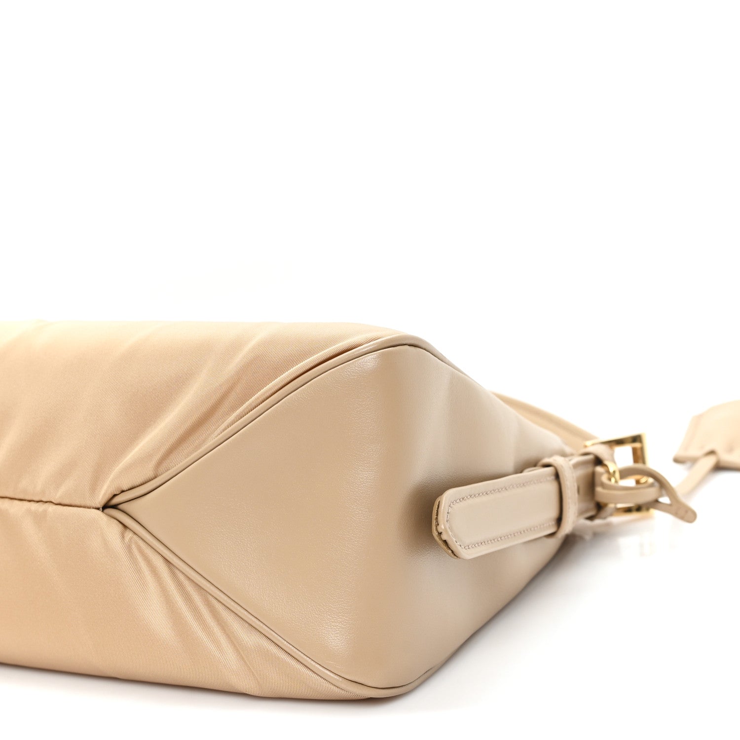 Prada Re-Nylon Vitello Large Aimee Shoulder Bag Cammello 9 of 9