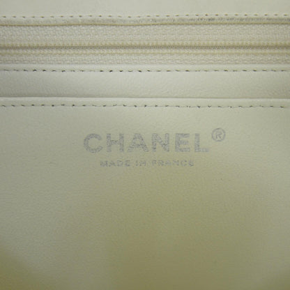 Chanel Lambskin Quilted Jumbo Flap White 9 of 10