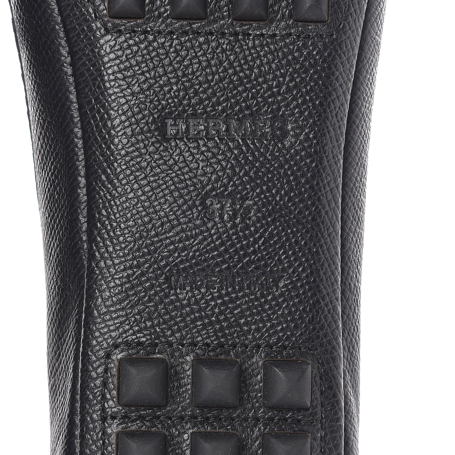 Hermes Epsom Liberty Ballerina Flats 37.5 Black 6 of 7