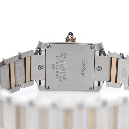 Cartier Stainless Steel 18K Pink Gold Mother of Pearl 20mm Tank Francaise Quartz Watch 5 of 6