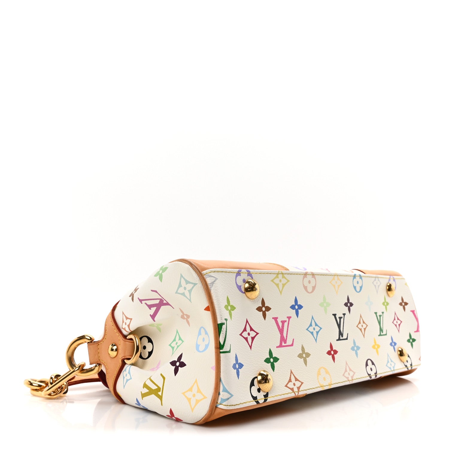 Louis Vuitton Monogram Multicolor Beverly MM White 4 of 9