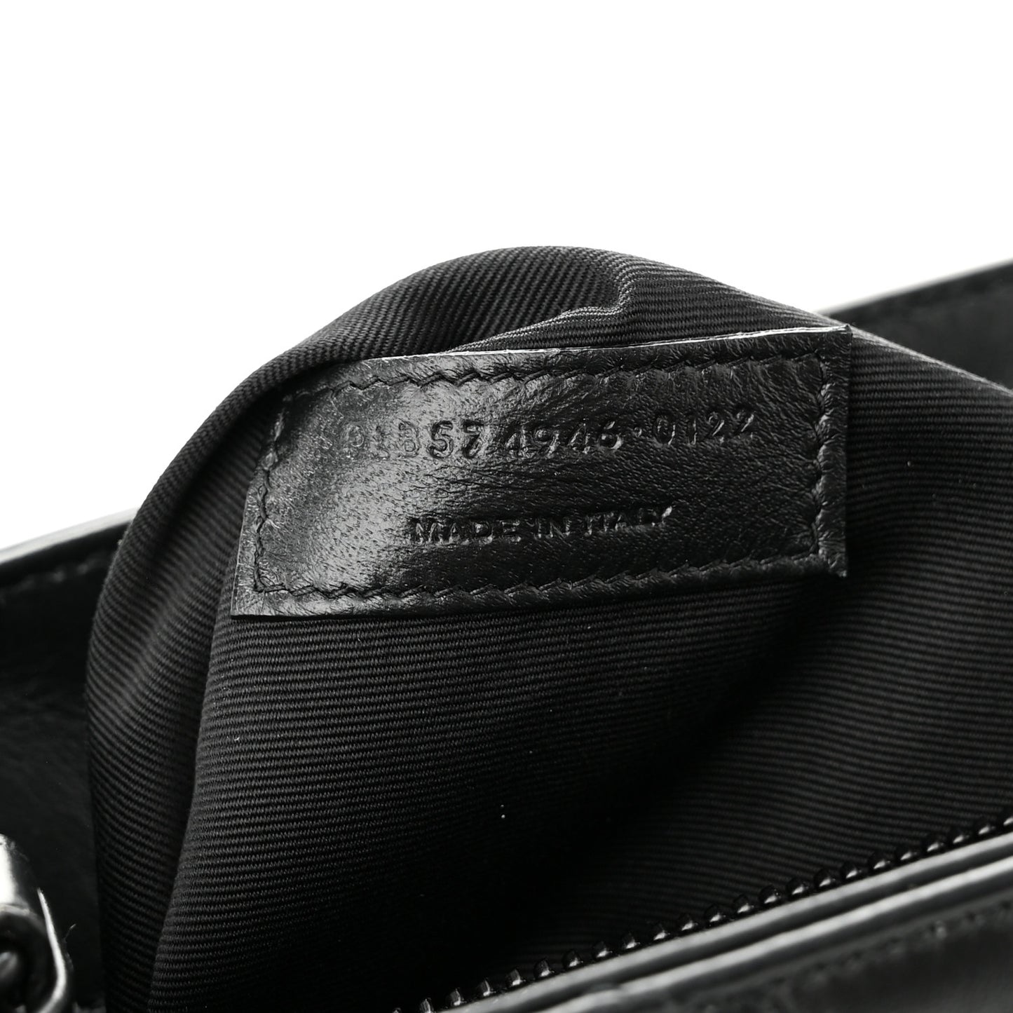 Calfskin Y Quilted Monogram Monochrome Medium Loulou Chain Satchel Black