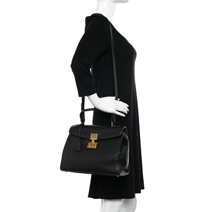 Christian Dior Calfskin Dioraddict Top Handle Black 2 of 14