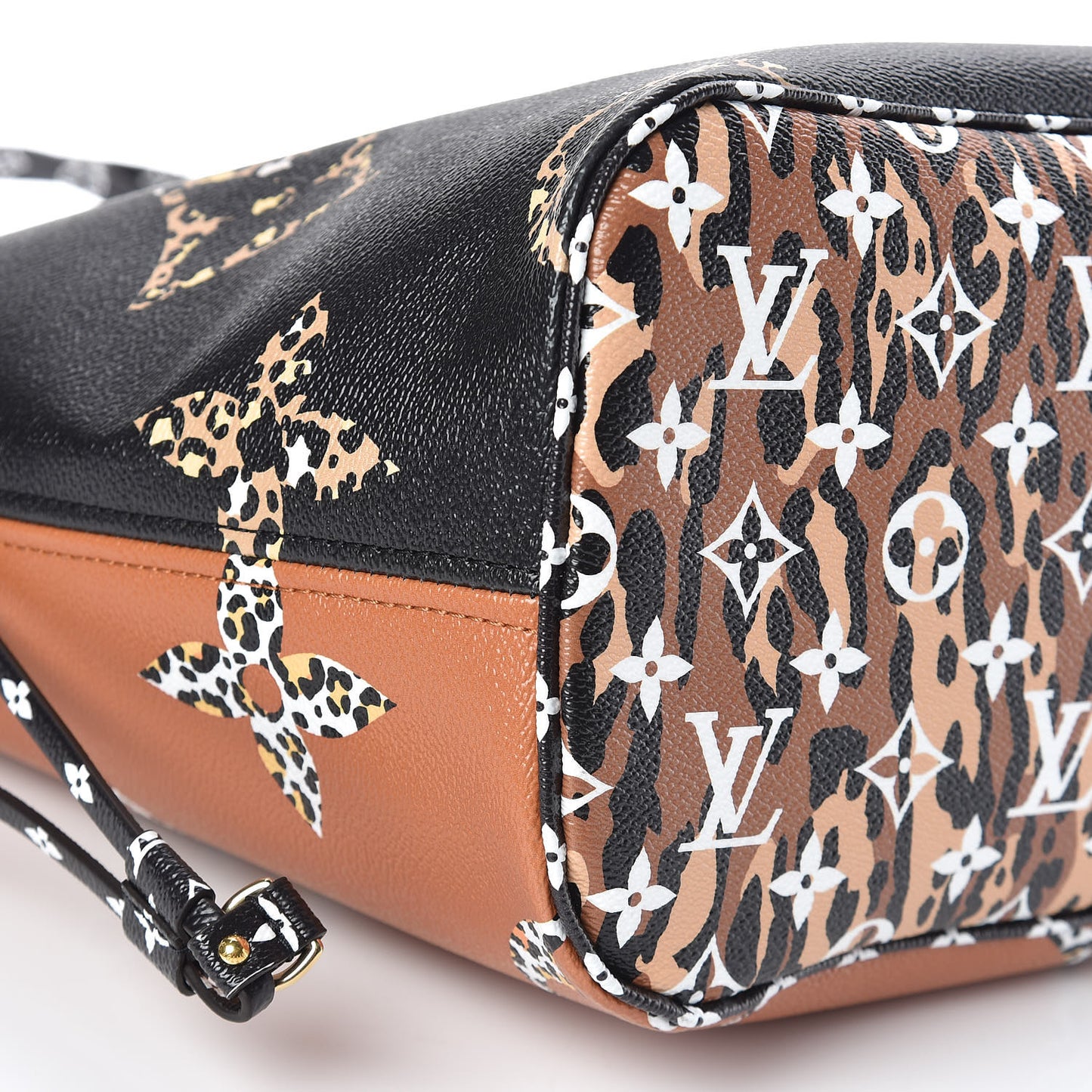 Monogram Giant Jungle Neverfull MM Black