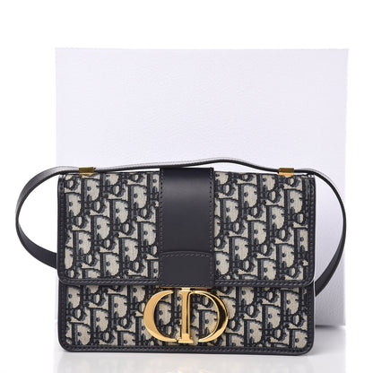 Christian Dior Oblique 30 Montaigne Flap Bag Blue 11 of 11