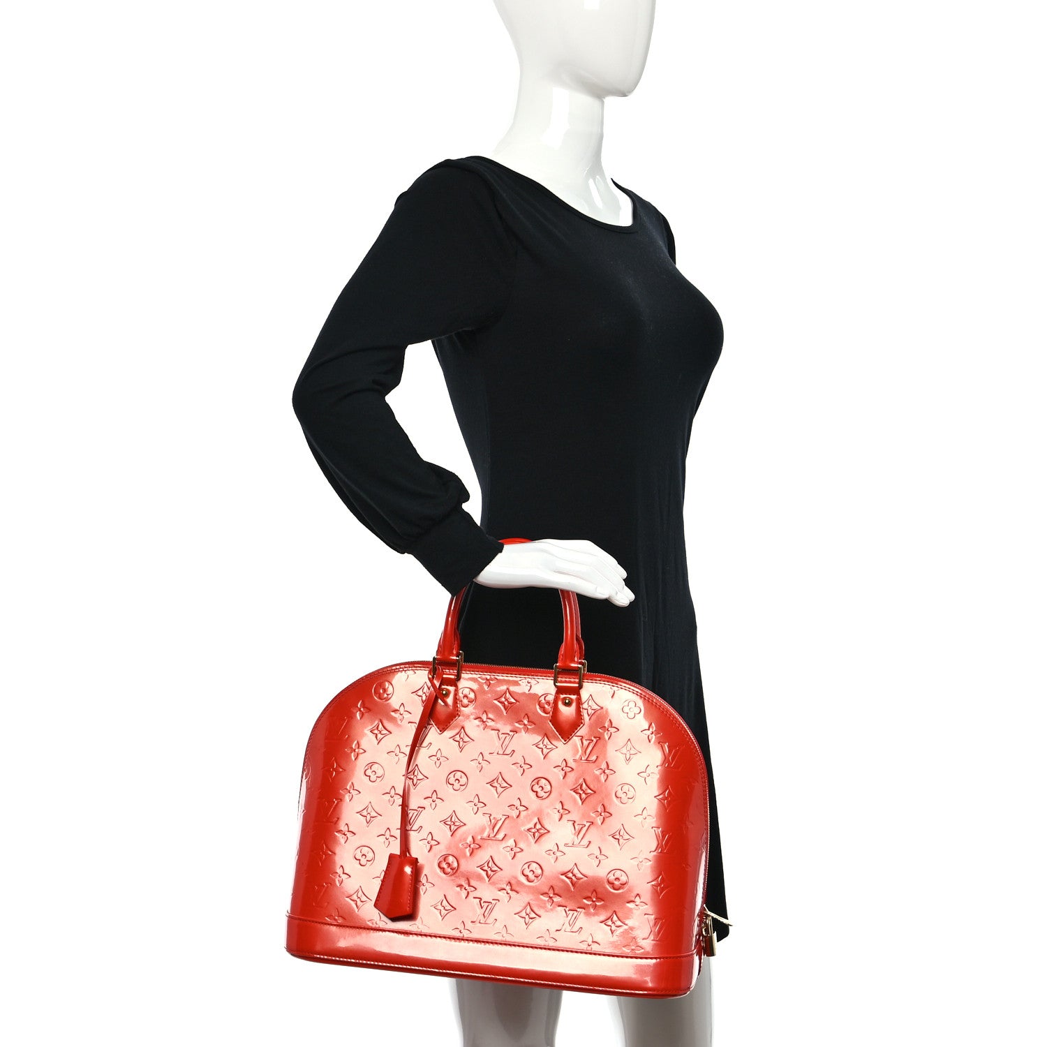 Louis Vuitton Vernis Alma GM Orange Sunset 2 of 10