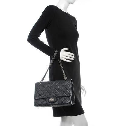Chanel Aged Calfskin Quilted 2.55 Reissue 227 Flap Grey 2 of 8