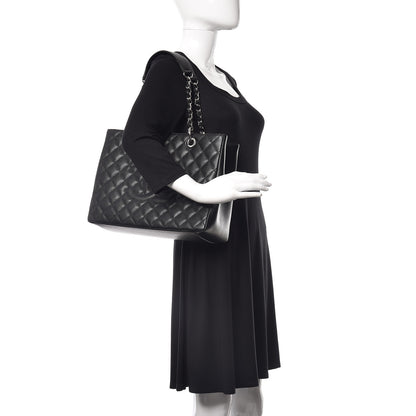 Chanel Caviar Quilted Grand Shopping Tote GST Black 2 of 10