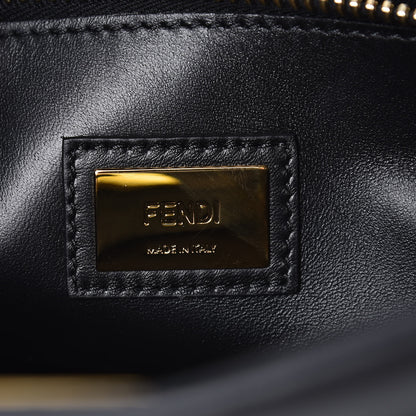 Fendi Vitello Seta Shiny Nappa Medium Peekaboo Iconic Satchel Black 7 of 8