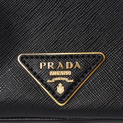 Prada Saffiano Zip Pochette Black 8 of 8