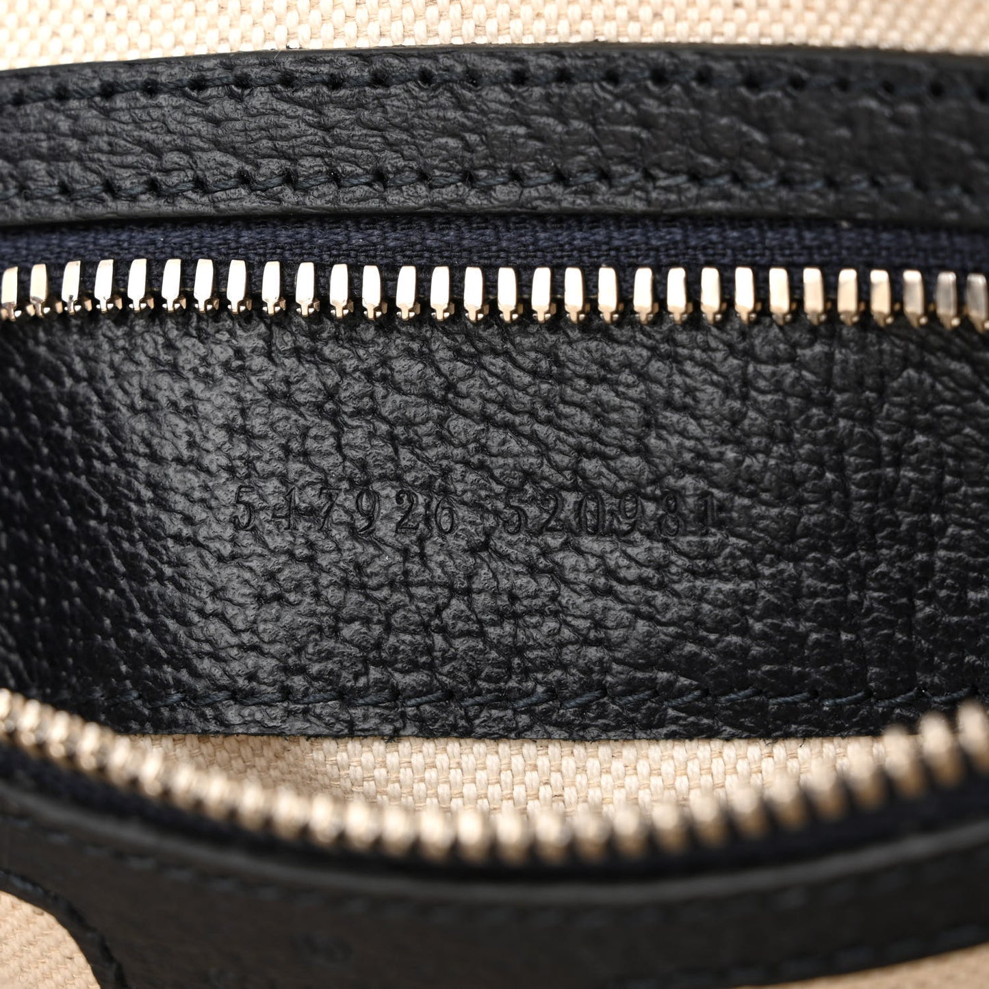 GG Supreme Monogram Textured Dollar Calfskin Web Small Ophidia Messenger Bag Beige Blue