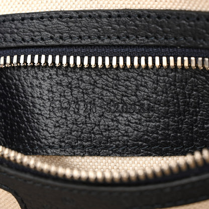 Gucci GG Supreme Monogram Textured Dollar Calfskin Web Small Ophidia Messenger Bag Beige Blue 7 of 10