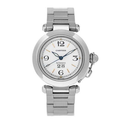 Cartier Stainless Steel 35mm Pasha C Big Date Automatic Watch 1 of 4