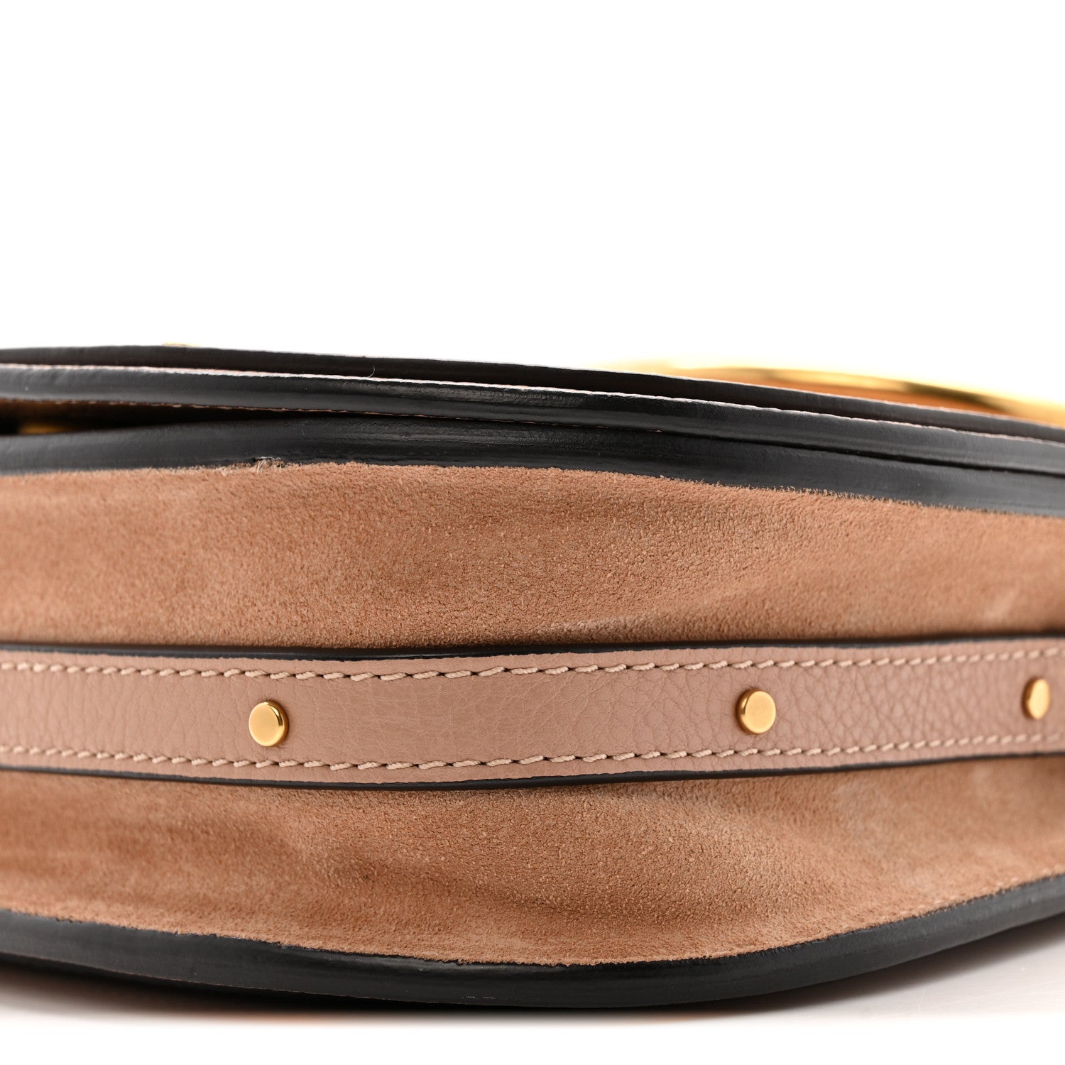 Chloe Calfskin Suede Small Nile Bracelet Bag Biscotti Beige 10 of 12