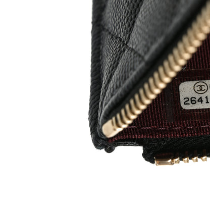 Chanel Caviar Quilted Classic Zip Pouch Black 7 of 7