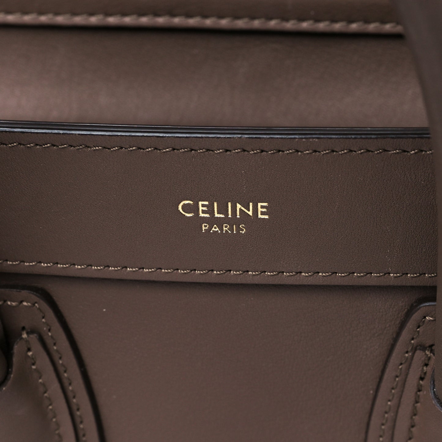 Smooth Calfskin Nano Luggage Camel