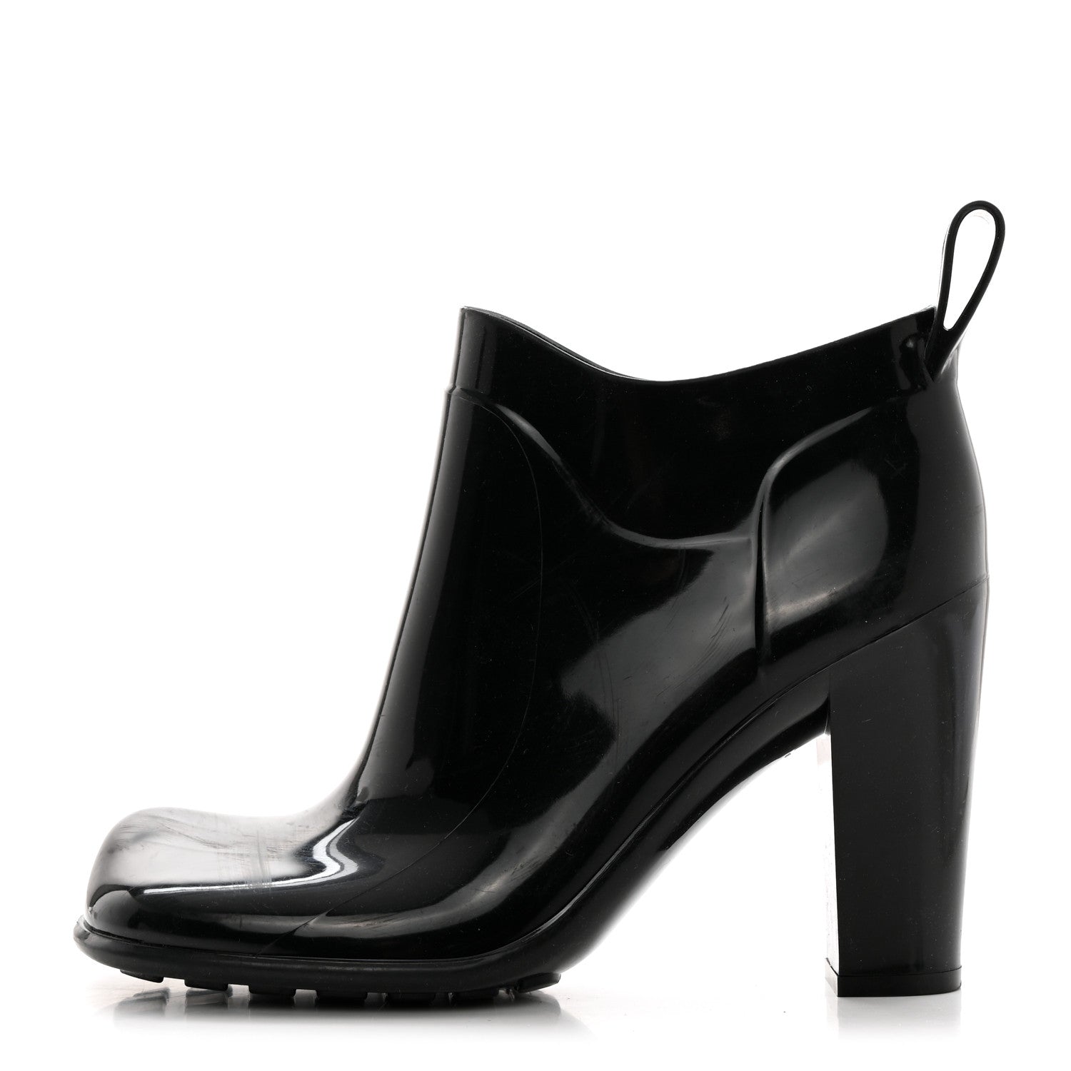 Bottega Veneta Rubber Shine Ankle Boots 39 Black 1 of 9
