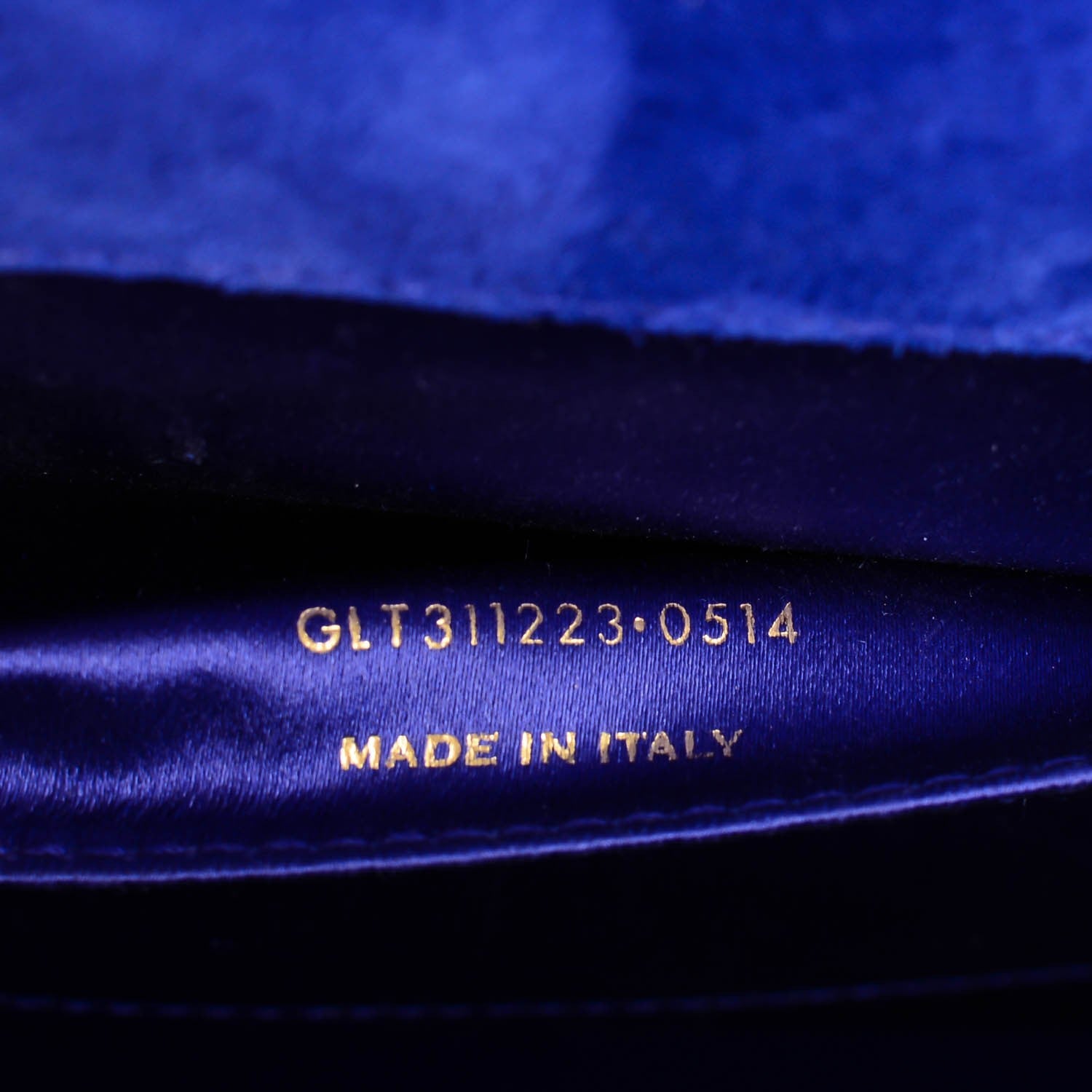 Saint Laurent Patent Calfskin Monogram Large Belle De Jour Clutch Royal Blue 7 of 7