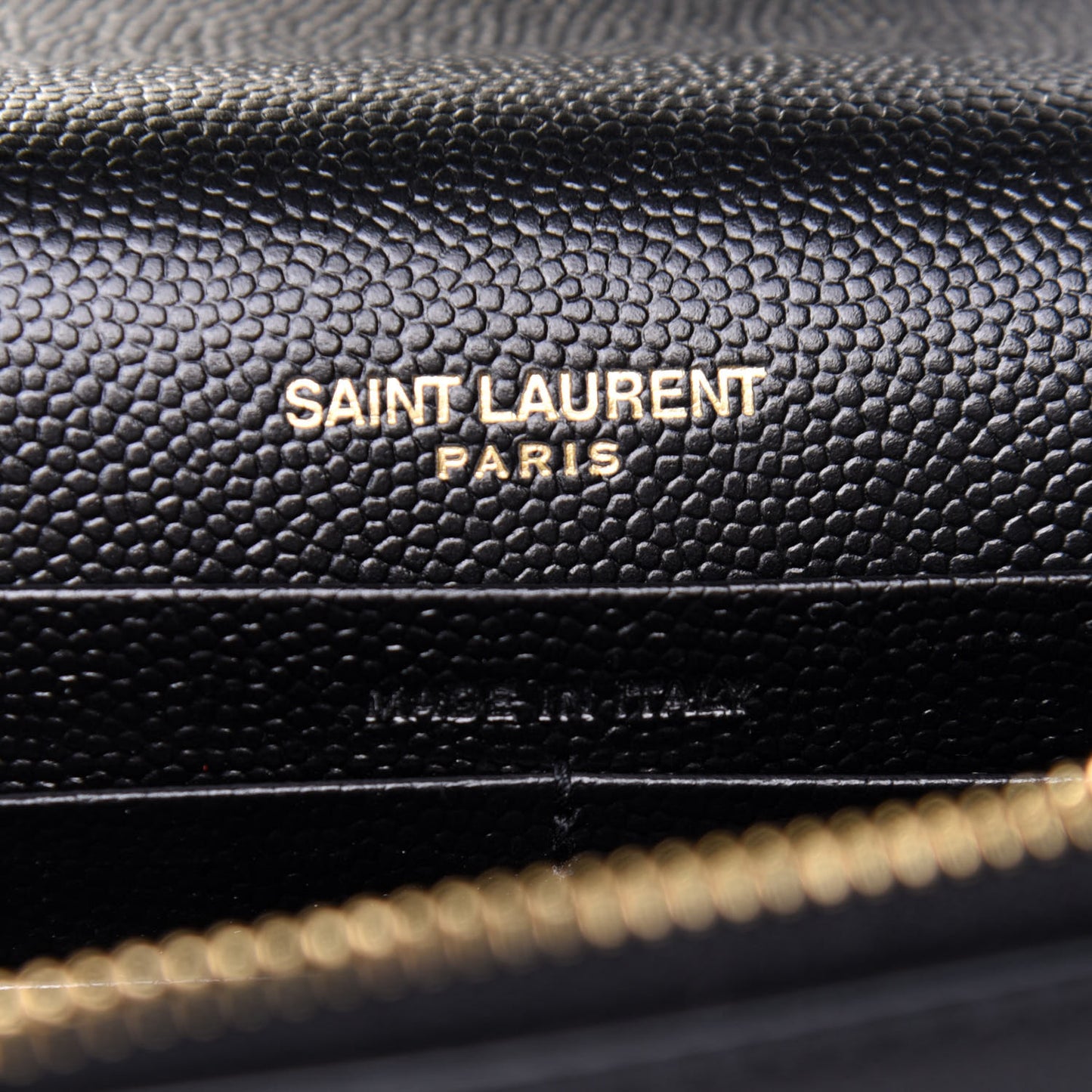 Grain De Poudre Classic Monogram Kate Tassel Chain Wallet Black