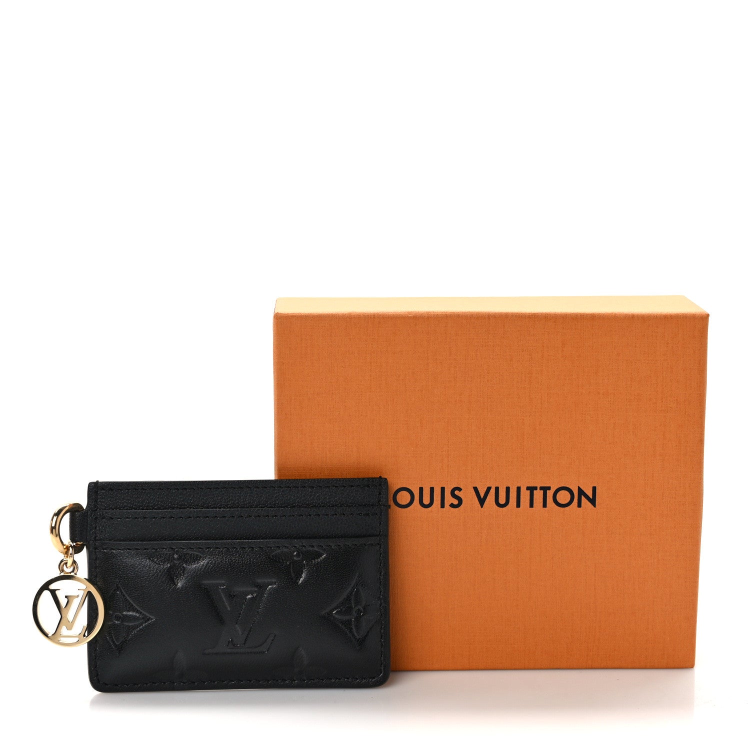 Louis Vuitton Empreinte Monogram LV Charms Card Holder Black 9 of 9