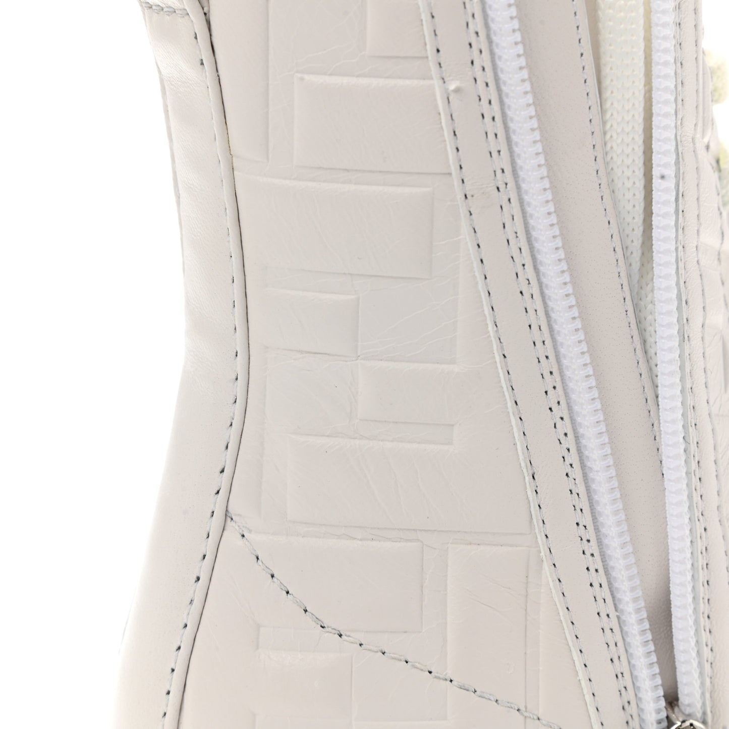 Nappa FF Embossed Womens Biker Boots 36 Snow