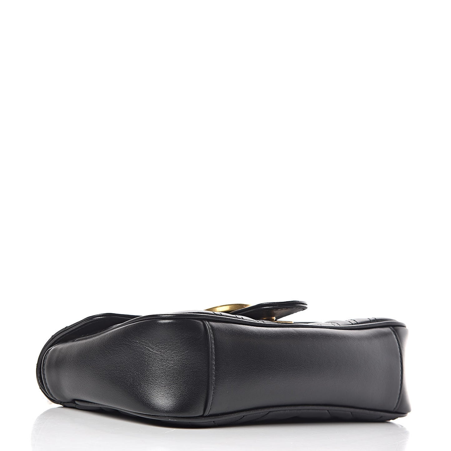Calfskin Matelasse Mini GG Marmont Shoulder Bag Black