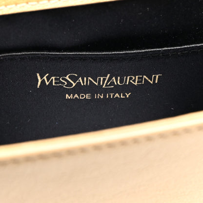 Saint Laurent Calfskin Monogram Large Belle De Jour Clutch Beige 6 of 7