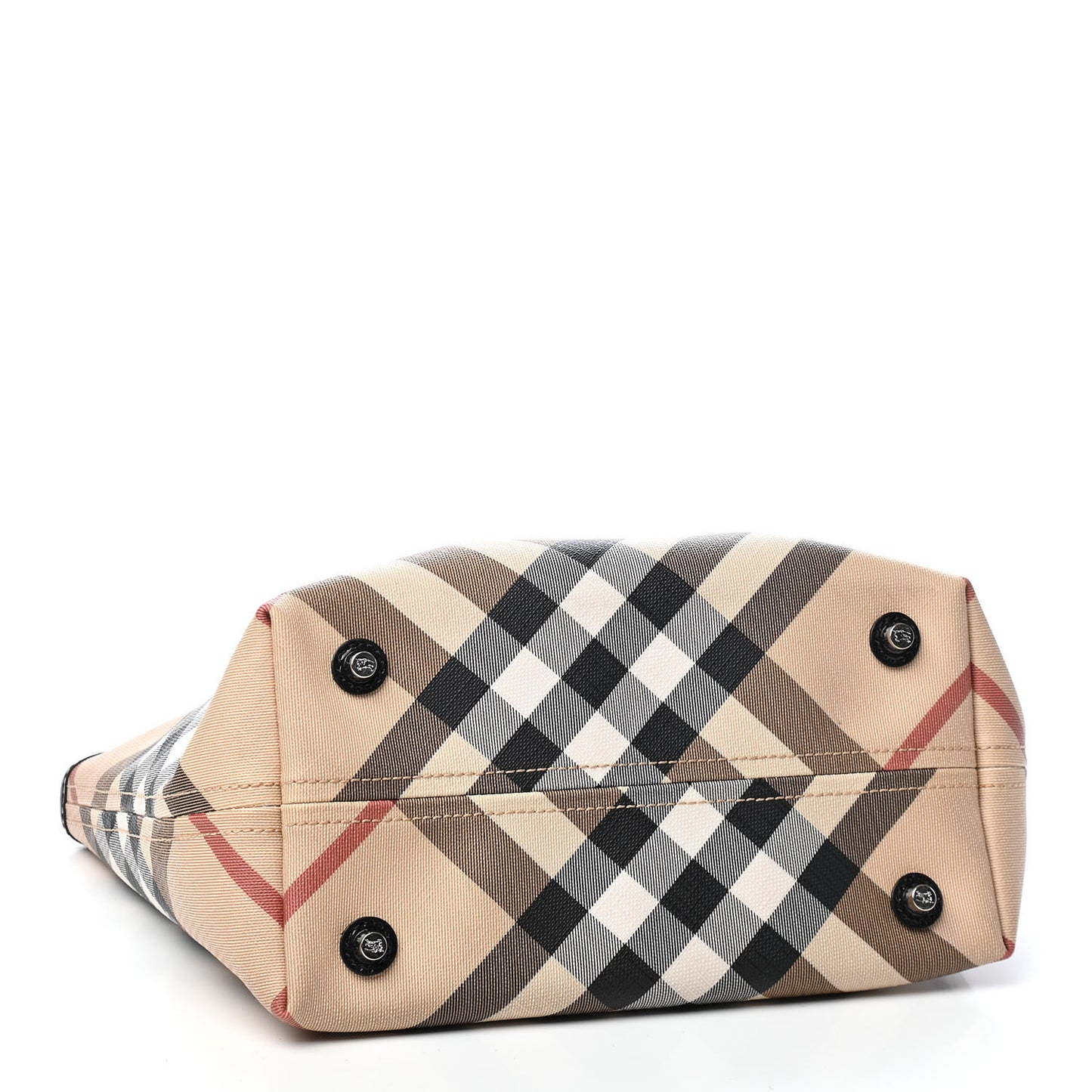 Nova Check Shopper Tote Black