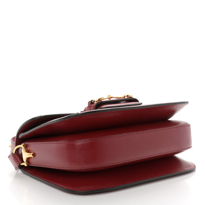 Gucci GG Supreme Monogram Azalea Calfskin Horsebit 1955 Shoulder Bag Beige Ebony New Cherry Red 4 of 10